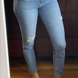 Zara Medium Wash Straight Leg Jeans